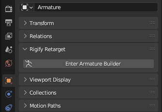 Armature Builder Button